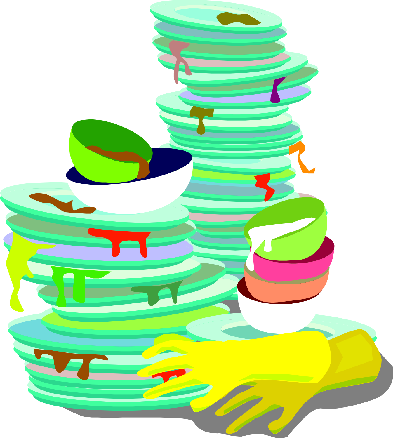 free clipart images dirty dishes - photo #5