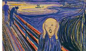 The Scream by Edvard Munch.   It's depicting what I've felt like lately.