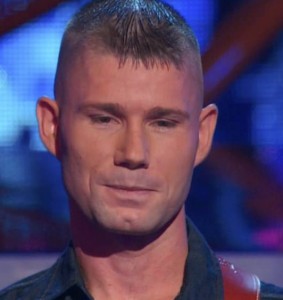 AGT contestants Jimmy  Rose. Note the stupid hair-do, that he stuck with till the end.
