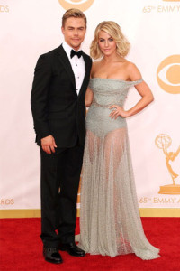 Fabulous best choreography winner, Derek Hough,  and his almost as fabulous date, his sister, Julianne Hough. How jealous am I, of the whole situation? I couldn't be happier for them, though.