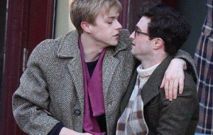 Dane DeHaan and Daniel Radcliffe as Beat Generation poets Lucien Carr and Allen Ginsberg.
