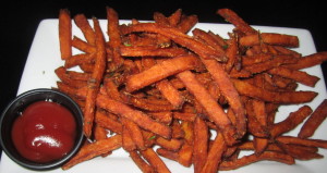 Crispy sweet potato fries. Photo by Karen Salkin.