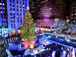 The beautiful Rockefeller Center tree.