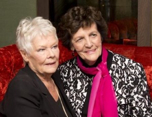Judi Dench with the woman she portrays in this film, Philomena Lee.