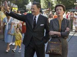 Tom Hanks and Emma Thompson as Walt Disney and Mrs. Travers.