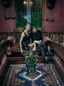 Vanessa Marsot and Karen Salkin. But the purpose of this picture isn't to show the girls; it's to show the opulent decor of just one little room in this massive villa.