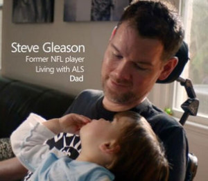 The emotional end of the Steve Gleason Microsoft ad.
