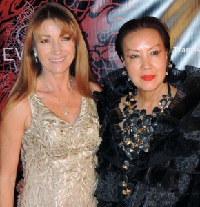 Jane Seymour and Sue Wong. 