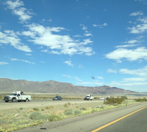The majestic scenery on the road between Cali and Vegas.  Photo by Karen Salkin.