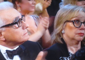Martin Scorsese's wife expressing her displeasure for so many of us who know he got robbed! Photo by Karen Salkin.