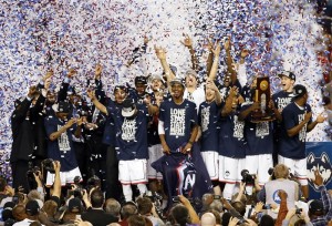 The victorious 2014 UConn Huskies!