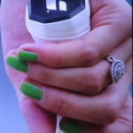 Is that ring on Caroline Wozniacki's right hand her former engagement ring?  Photo by Karen Salkin.