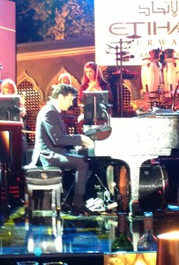 A guest's photo of Harry Connick, Jr. performing.