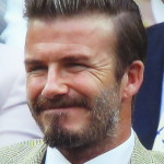 Beckham is still gorgeous, even though he's practically gurning in this pic! Photo by Karen Salkin.