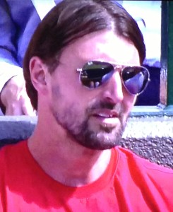 Goran Ivanisevic. How can such a gorgeous man have such a horrible hairstyle! Photo by Karen Salkin.