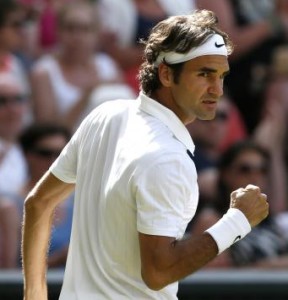 Look at Roger Federer's dry hair, face, arms, and shirt.  And this is in the middle of a match!