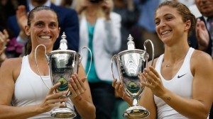 Happy Ladies' Doubles Champions, Roberta Vinci and Sara Errani.