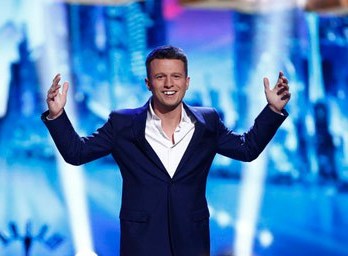 Winner Mat Franco, literally saying, "What?!" when he was declared the victor!