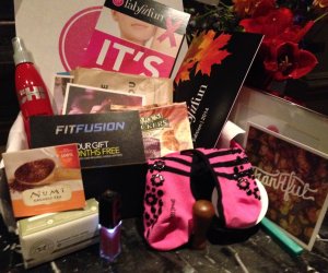 Some of the contents of the FabFitFun Fall VIP Box.  Photo by Karen Salkin.