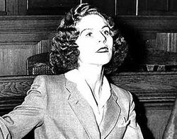 The real Stella Goldschlag, I'm assuming during her post-war trial.