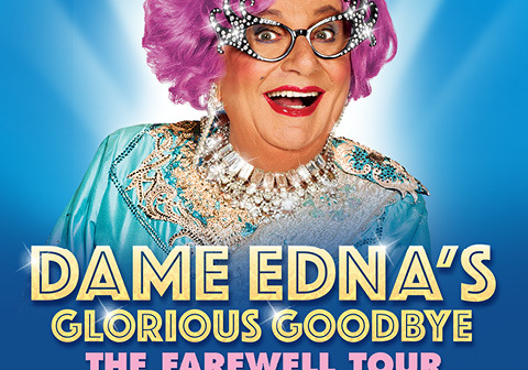 The glorious Dame Edna!