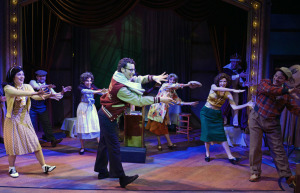 The cast, featuring Noah Weisman in the center.  Photo by Kevin Parry.