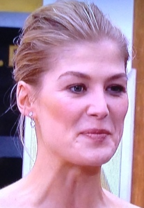 See what I mean about Rosamund Pike's eye? Photo by Karen Salkin.