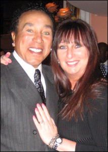 Smokey Robinson and Karen Salkin at his Foundation dinner a few years ago.