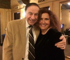 Richard Sherman and Melissa Manchester bonding backstage at One Starry Night.
