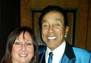And Karen Salkin and Smokey Robinson last week at the Pantages!  He just keeps getting more gorgeous! But whose eyes are bluer?  Photo by Alice Farinas.