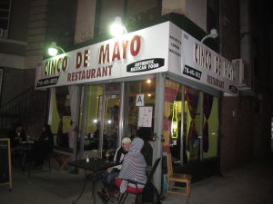 Cinco De Mayo restaurant on Cortelyou Road. Photo by Karen Salkin.
