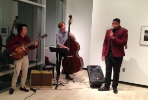 The trio, featuring TJ Wilkins on the right. Photo by Karen Salkin.