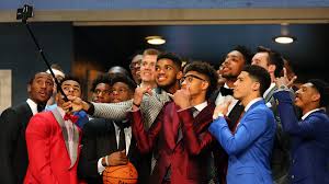 Look how happy these guys all were on draft night!  And was it a portent of things to come that the guy holding the selfie stick was the very first draftee?!
