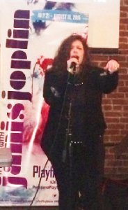 Mary Bridget Davies  singing again at the after-party!  Photo by INAM staff.