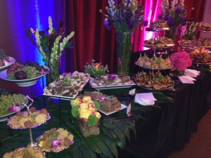 The party buffet.  Photo by Karen Salkin.