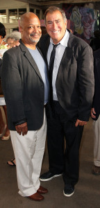 Sheldon Epps and Kenny Ortega at the after-party.  Photo by Maury Phillips.