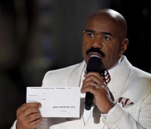 Steve Harvey.  The only thing missing from this pic is the egg on his face!