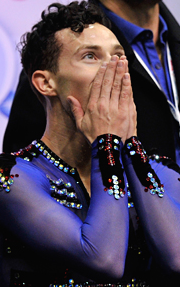 Adam Rippon, realizing he was finally the Champ.