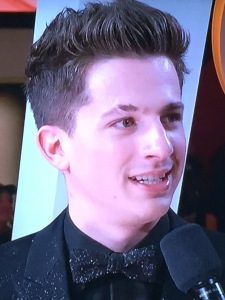 Does anyone know what's up with Charlie Puth's eyebrow? Photo by Karen Salkin.