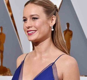 Brie Larson. Why would she want to feature her sideburns like that?!