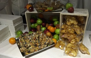 Some of the snacks.  Photo by Karen Salkin.