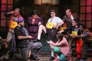The cast, with Jaq Galliano  in front on the left. Photo by Gina Long.