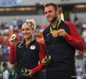 America's gold medalists in Rio, Bethanie Mattek-Sands and Jack Sock.