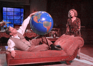 Brian Stanton and Melanie Chartoff.  Photo by Ed Krieger.  I love that globe!!!
