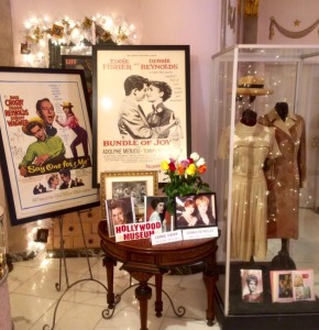 The Hollywood Museum's lobby tribute to Debbie Reynolds.