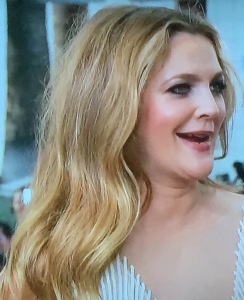 Drew Barrymore, looking like she just rolled out of a bed after a very long night. What a mess!  Photo by Karen Salkin.