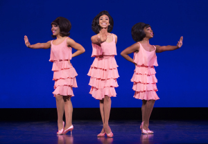 Gabriella Whiting, Allison Semmes, and Tavia Rivee as the early Supremes.  Photo by Joan Marcus.
