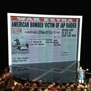 Phillip Esparza, (Executive Producer of El Teatro Campesino,) addressing the crowd, pre-show. Photo by Karen Salkin.
