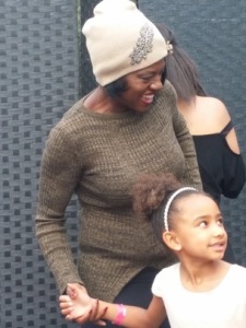 Viola Davis and her daughter, enjoying the day.  Photo by Alice Farinas.
