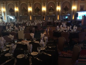 The gala dinner banquet room.  Photo by Karen Salkin, as is the big one at the top of the page.